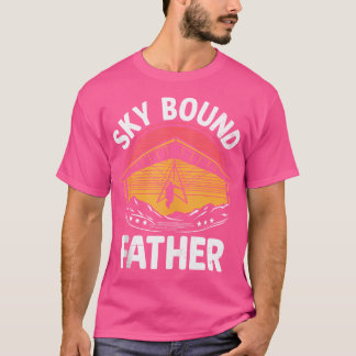 T-shirt Mens Sky Bound Father Hang Gliding Hang Glider Pil