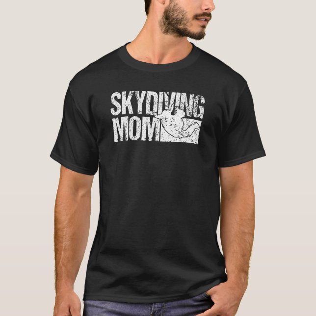 T-shirt Mens Skydiver Skydiver Skydiving Mom Skydiving (Devant)