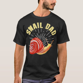 T-shirt Mens SnailAmusant Snail Papa Plaisanterie Amateur 