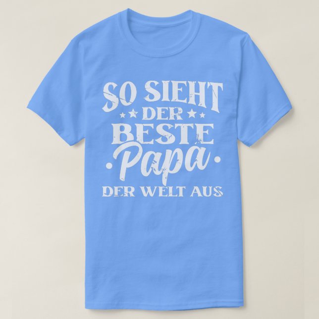 T-shirt Mens So Ssieht Der Beste Vater Der Welt Papa Papi (Design devant)