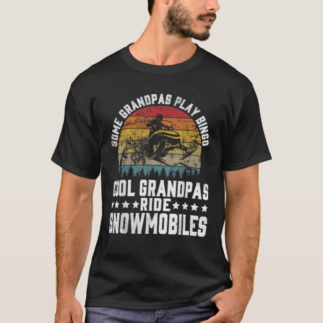 T-shirt Mens Some Grandpas Play Bingo Cool Grandpas Ride S (Devant)