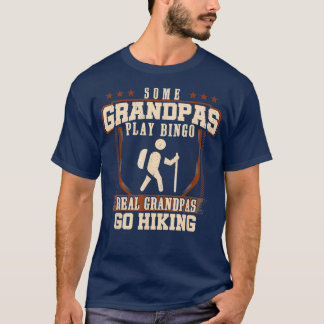 T-shirt Mens Some Grandpas Play Bingo Real Grandpas Go