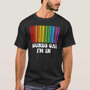 T-shirt Mens SONS GAI I M IN Rainbow LGBT Gay pride Drapea