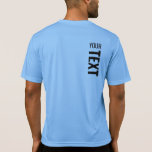 T-shirt Mens Sport-Tek Activewear Back Imprimer Modèle<br><div class="desc">Ajoutez Votre Texte Ici Moderne Conception De Dos Imprimer Modèle Mens Sport-Tek Concours Activewear Carolina Blue T-Shirt.</div>