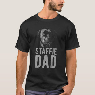 T-shirt Mens Staffordshire Bull Terrier En Noir Pour Les H