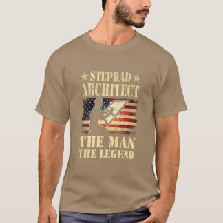 T-shirt Mens Stepdad Architecte L'Homme La Légende Hommes