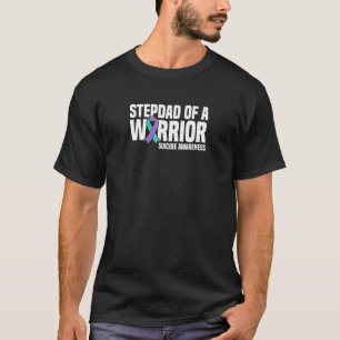 T-shirt Mens Stepdad D'Un Guerrier Prévention Du Suicide C