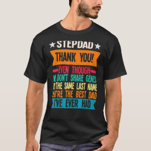 T-shirt Mens Stepdad Merci Même Si Père