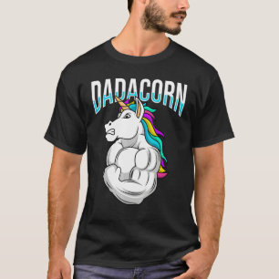 T-shirt Mens Strong Papa Dadacorn Papacorn Unicorn Papa Bo