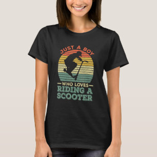 T-shirt Mens Stunt Scooter Pour Un Scooter Rider Boy