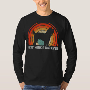 T-shirt Mens Style Rétro Vintage Meilleur Yorkie Papa Jama
