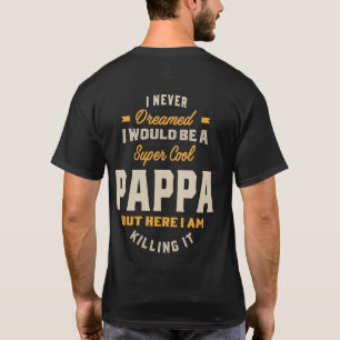 T-shirt Mens Super Cool Pappa Tuer Il Père Cadeau Père