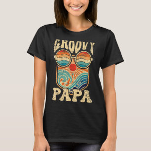 T-shirt Mens Super Papa les années 70 Nostalgie esthétique