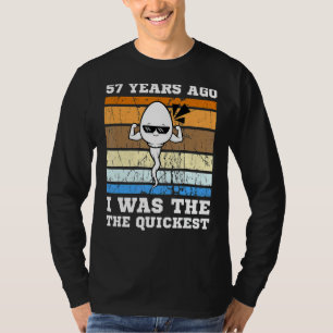 T-shirt Mens Swimmer Le Plus Rapide Il Y A 57 Ans Sperm Le