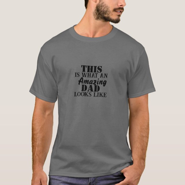 T-shirt Mens T Shirt Best Buckin Papa Jamais pour papa Ext (Devant)