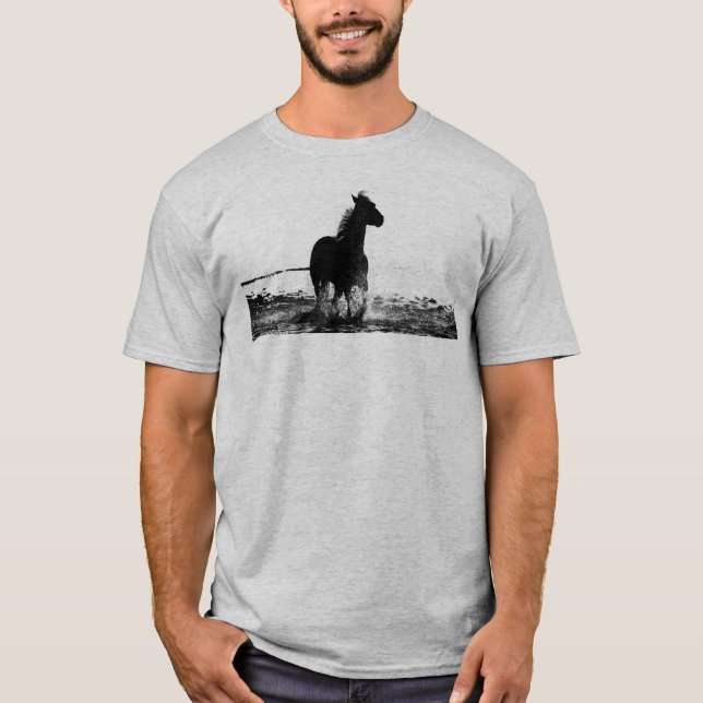 T-shirt Mens T Shirts Avant et Arrière Conception Courir C (Devant)