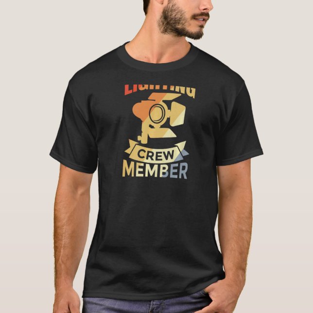 T-shirt Mens Technicien D'Éclairage Juste Un Éclairage Mem (Devant)