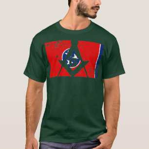 T-shirt Mens Tennessee Masonic Carré Compass Freemason