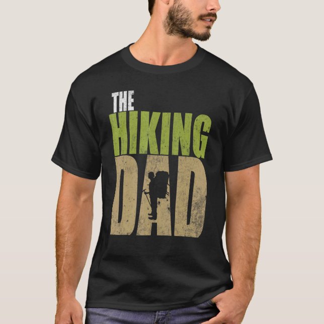 T-shirt Mens The Hiking Dad Bushcraft Outdoor Hiking Fathe (Devant)