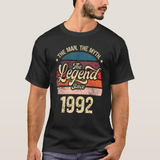 T-shirt Mens The Man The Myth The Legend Depuis 1992 Birth