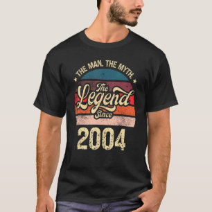 T-shirt Mens The Man The Myth The Legend Depuis 2004 Anniv