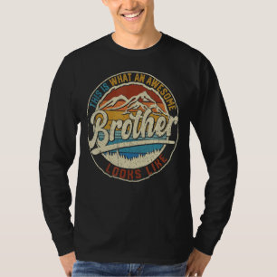 T-shirt Mens This Is What An Awesome Brother Looks Like Fa