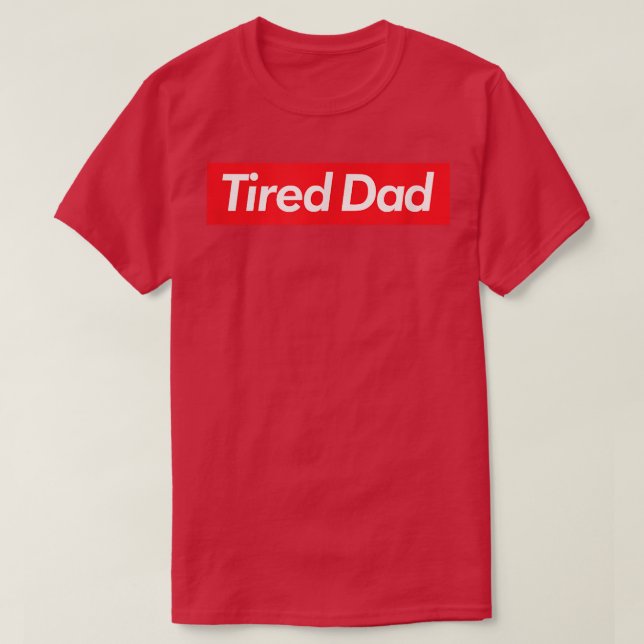 T-shirt Mens Tired Dad  (Design devant)