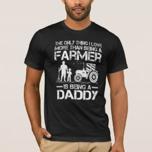 T-shirt Mens Tracteur agricole Rétro Fermier papa père pèr