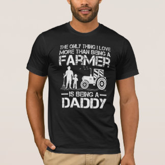 T-shirt Mens Tracteur agricole Rétro Fermier papa père pèr