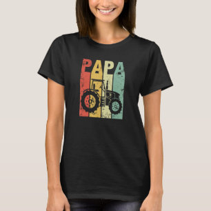 T-shirt Mens Tracteur père tracteur père fermier agricole