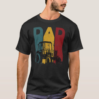 T-shirt Mens Tracteur Vintage papa Agriculture père ferme