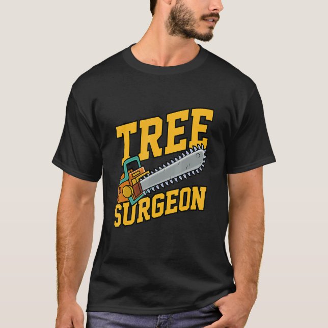 T-shirt Mens Tree Surgeon Working Crafting Handyman Mechan (Devant)