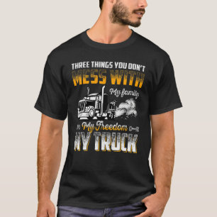 T-shirt Mens Trois choses que vous ne manquez pas avec ma 