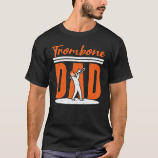 T-shirt Mens Trombone Dad Trombonist Musician Instrumental