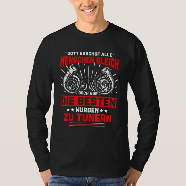 T-shirt Mens Tuner Tous Les Gens Sont Le Même Turbo Bo (Devant)