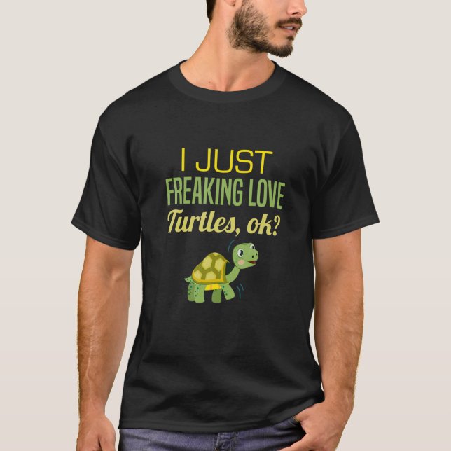 T-shirt Mens Turtle Lover Je Frappe Des Tortues Amoureuses (Devant)