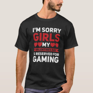 T-shirt Mens Valentines Day Est Réservé Aux Coeurs De Jeu