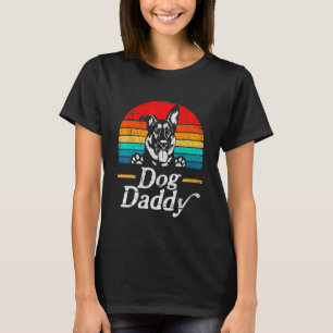 T-shirt Mens Vintage allemand berger chien Daddy Chien Pap