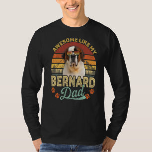 T-shirt Mens Vintage Awome Comme Mon Bernard Papa Chien Pa