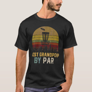 T-shirt Mens Vintage Best Grandpop By Par Grandpa Golfer F