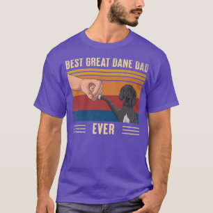 T-shirt Mens Vintage Best Great Dane Dad Ever Fist Bump Do