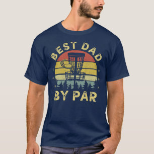 T-shirt Mens Vintage Best Papa Par Par Funny Disque Golf P