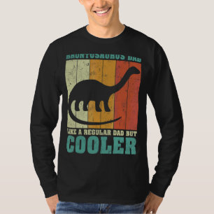 T-shirt Mens Vintage Brontosaurus Papa Comme Un Père Régul