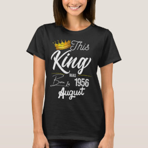 T-shirt Mens Vintage Ce Roi Est Né En Août 1956 66t