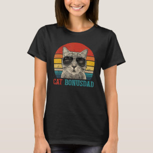 T-shirt Mens Vintage Chat Bonus Papa Meilleur Chat Papa Ja