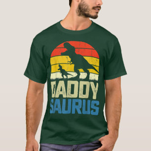 T-shirt Mens Vintage Daddysaurus Fête des pères T Re Daddy