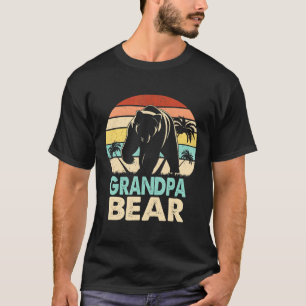 T-shirt Mens Vintage Grandpa Bear Family Matching For Men
