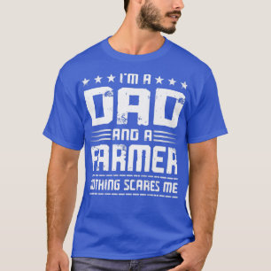 T-shirt Mens Vintage Je suis papa et fermier Drôle père