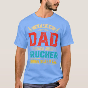 T-shirt Mens Vintage Je suis papa et Trucker drôle père
