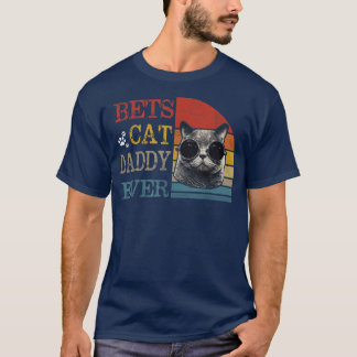 T-shirt Mens Vintage Meilleur Chat Papa Jamais s Drôle Cha